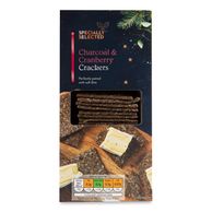 Charcoal & Cranberry Crackers 150g Specially Selected